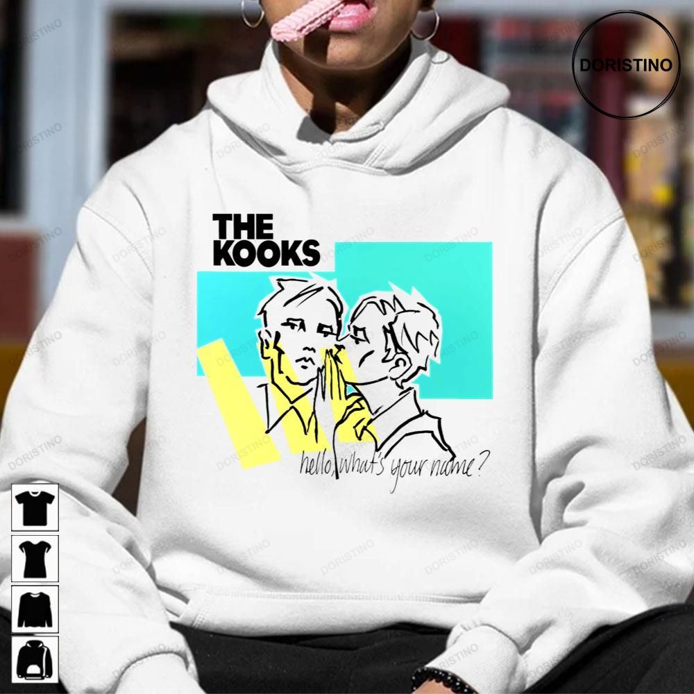 Hello whats your name the kooks pop rock music art limited edition t shirts